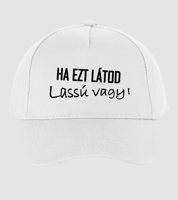 Ha ezt látod, lassú vagy minta fehér pólón