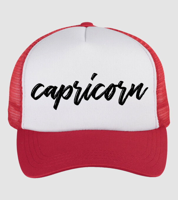 Capricorn minta fehér/piros pólón