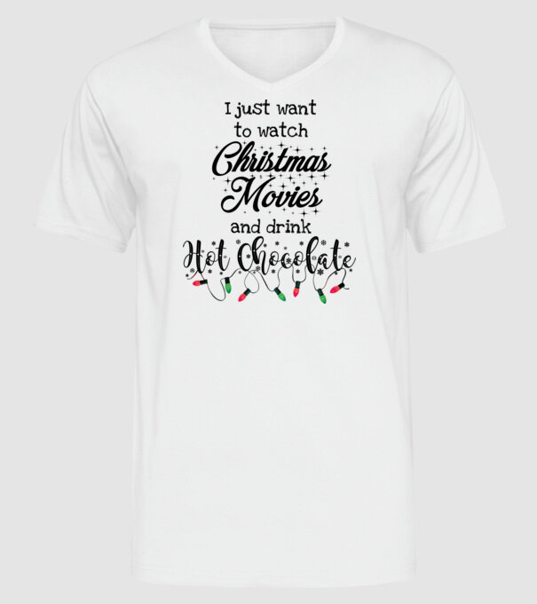 Chritmas List minta fehér pólón