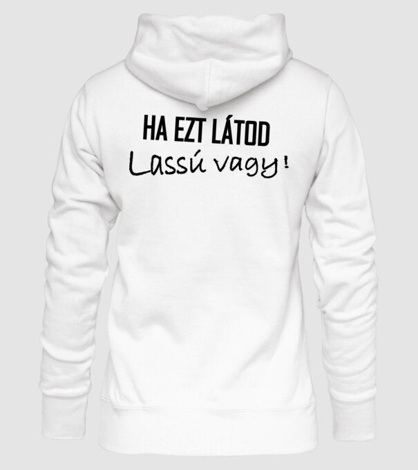 Ha ezt látod, lassú vagy minta fehér pólón