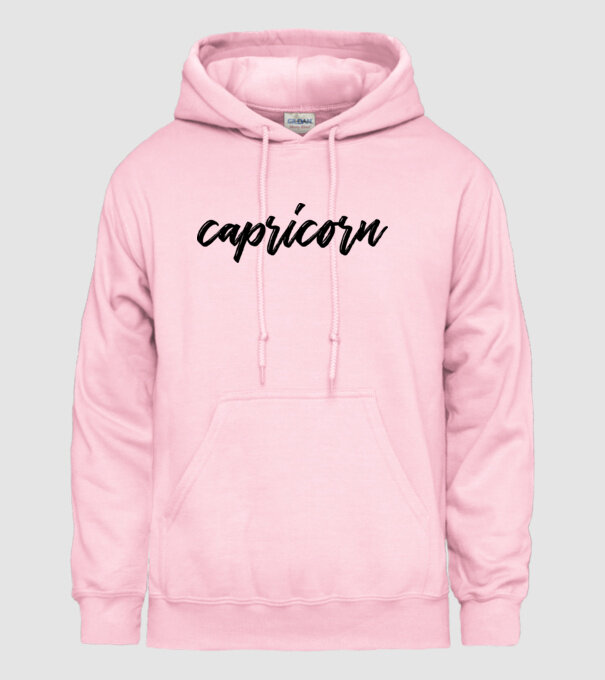 Capricorn minta világos rózsaszín pólón
