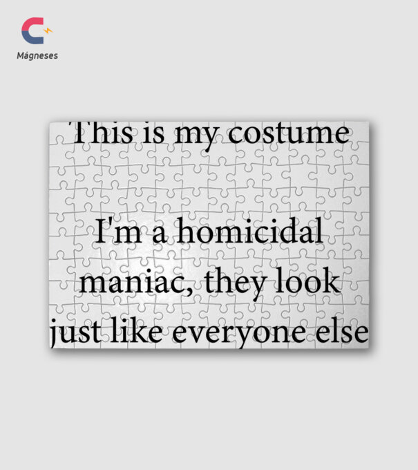 Homicidal maniac minta fehér pólón