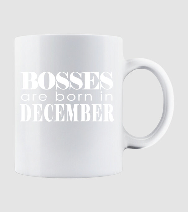 Bosses are born in December 2 minta fehér pólón