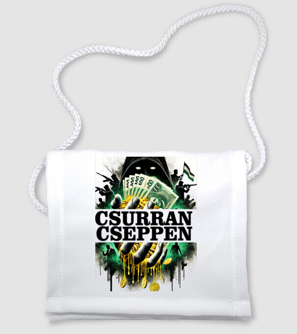 Csurran Cseppen minta fehér pólón