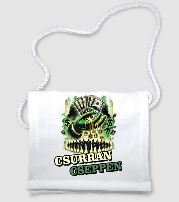 Csurran Cseppen minta fehér pólón