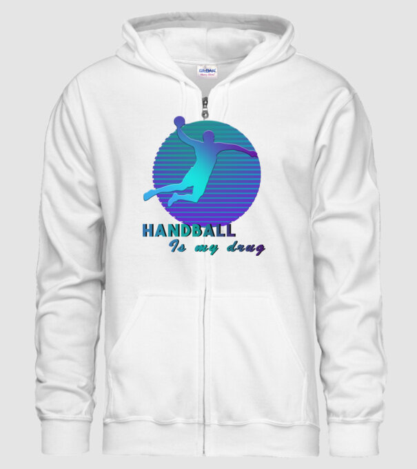 Handball Is my drug minta fehér pólón