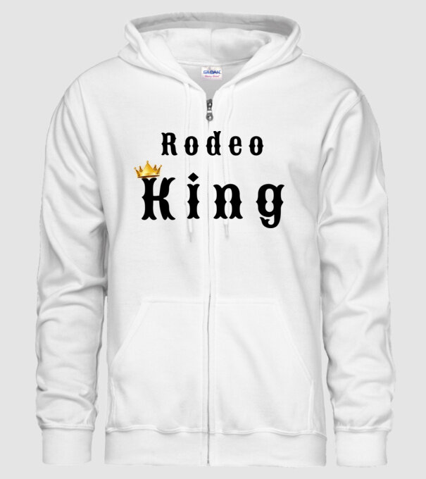 Rodeo King minta fehér pólón