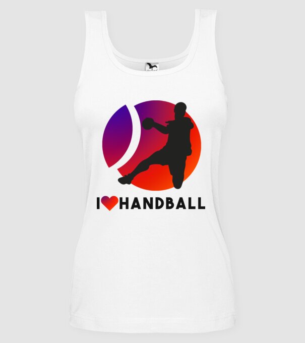 I love handball minta fehér pólón