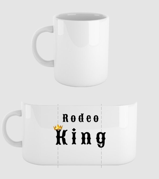 Rodeo King minta fehér pólón