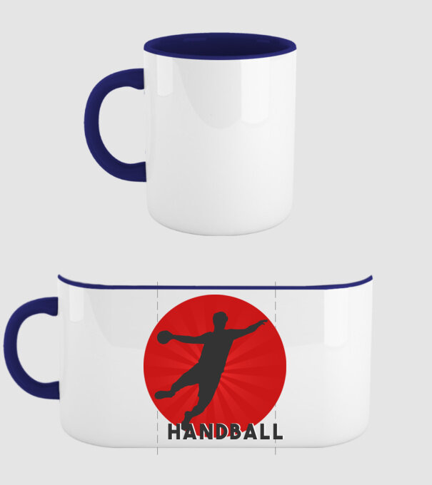 Handball - Kézilabda minta sötétkék pólón