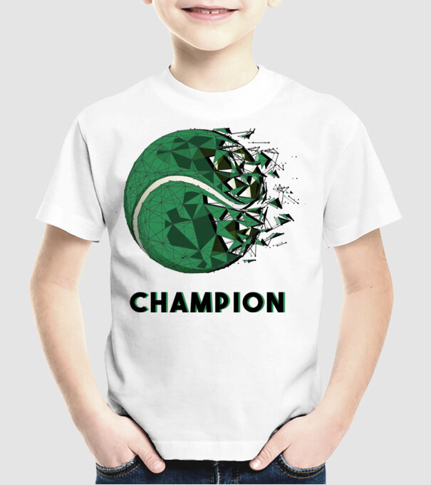 Champion - Tenisz bajnok minta fehér pólón