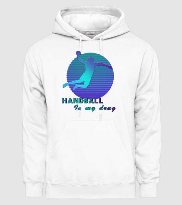 Handball Is my  drug minta fehér pólón