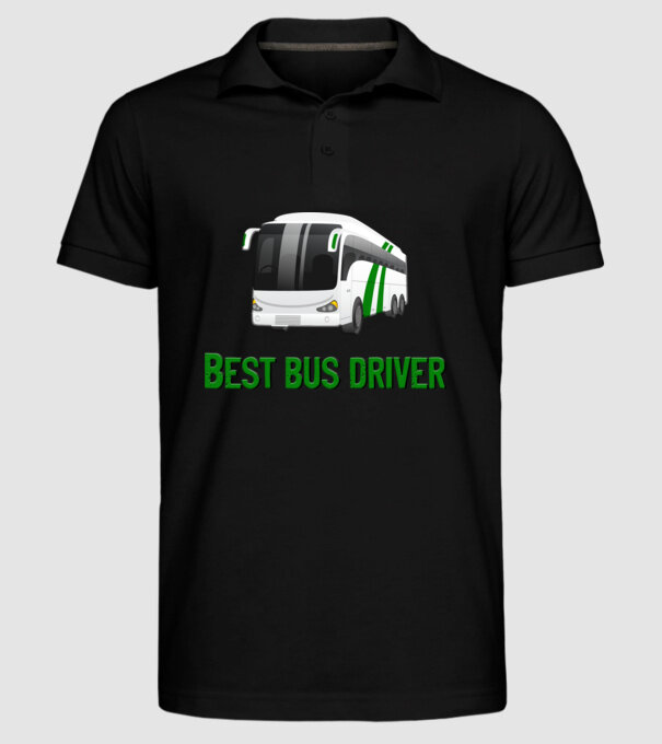 Best Bus Driver minta fekete pólón
