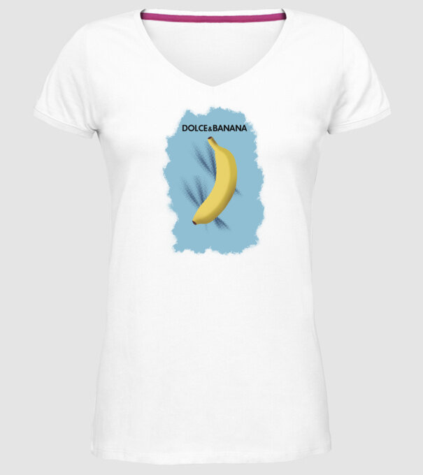 Dolce & Banana minta fehér pólón