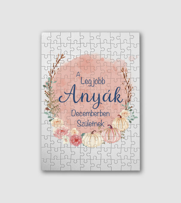 A legjobb anyák decemberben születnek minta fehér pólón