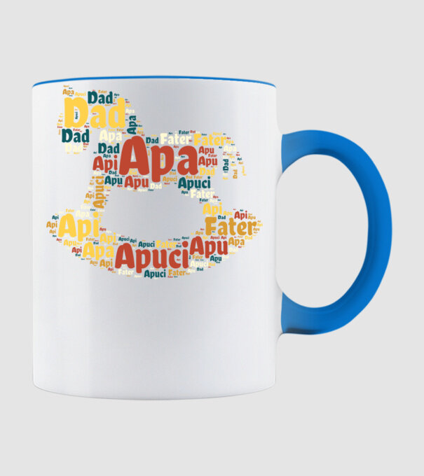 Apa, Apu, Apuci… minta világoskék pólón