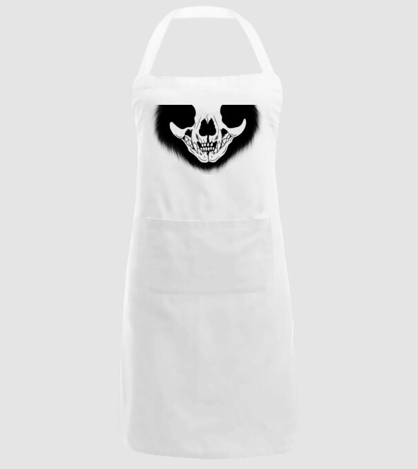 Cat skull minta fehér pólón