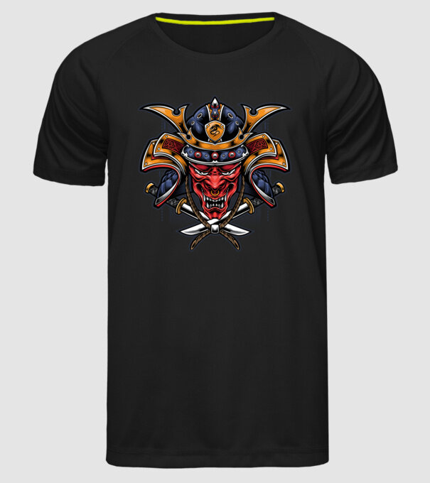 red dragon samurai 01 minta fekete pólón