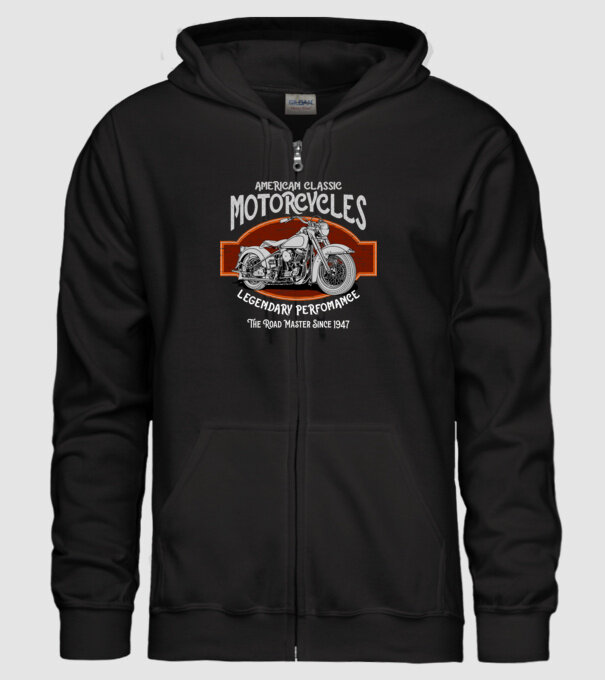 Kerozin Motor 03 minta fekete pólón