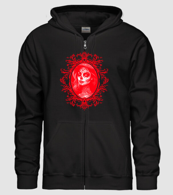 Red horror minta fekete pólón