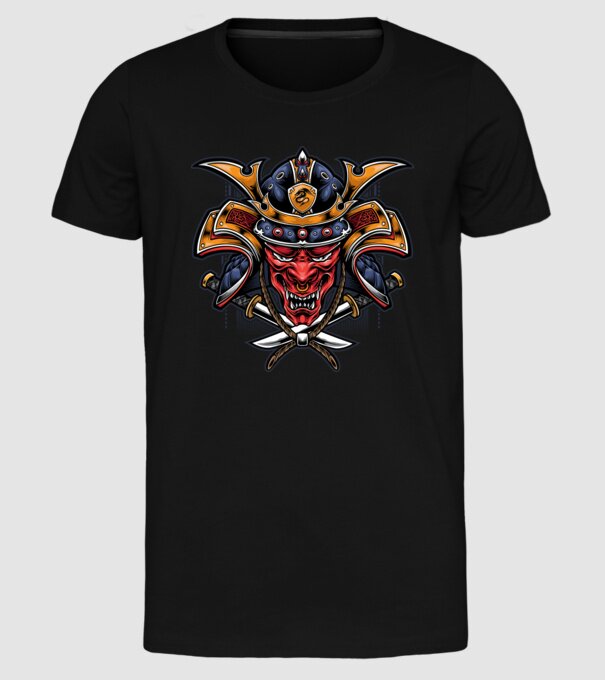 red dragon samurai 01 minta fekete pólón