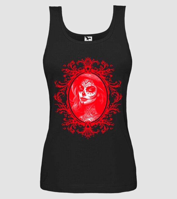 Red horror minta fekete pólón