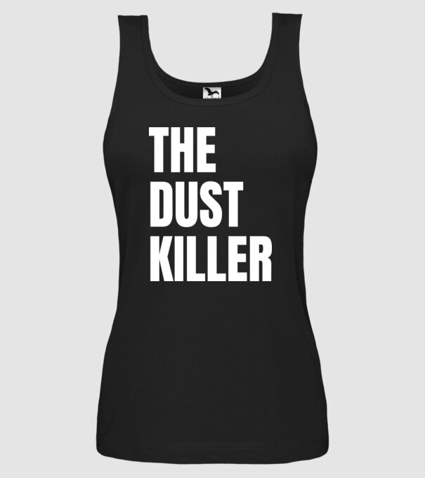 The dust killer 22.06 minta fekete pólón