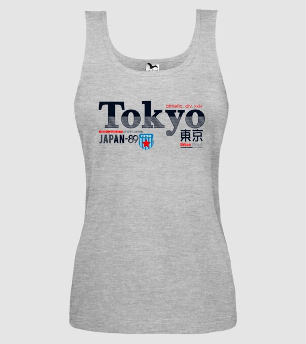 tokyo 2 b minta szürke pólón