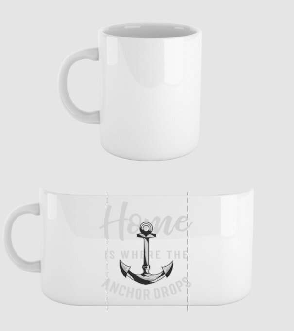 anchor 1 minta fehér pólón