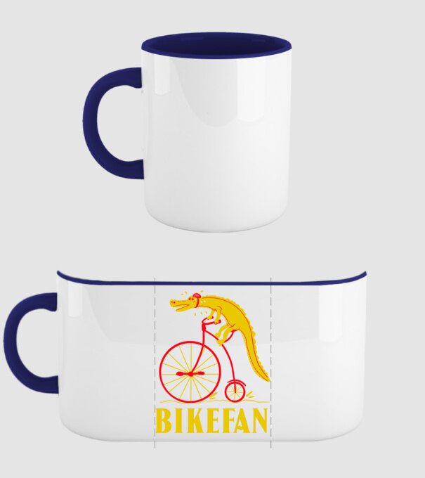 Bikefan 07 minta sötétkék pólón