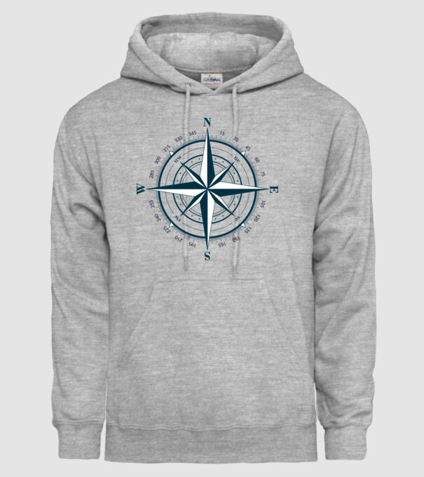 compass 01 minta szürke pólón