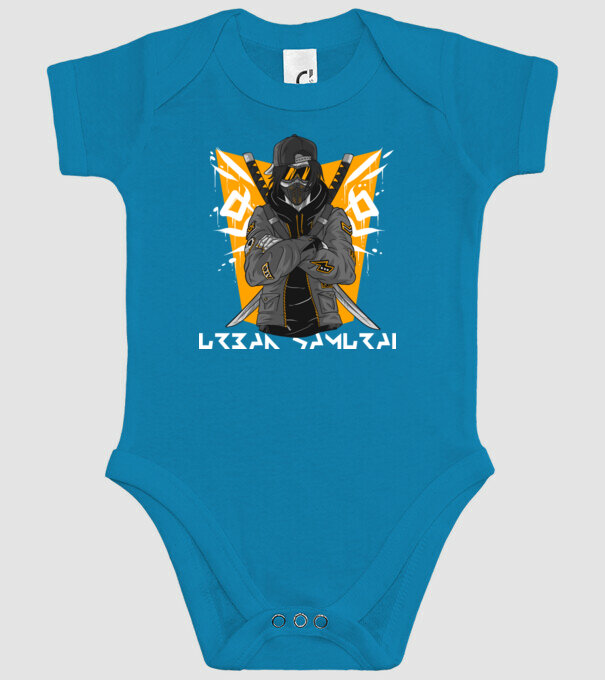 Urban samurai minta türkiz pólón