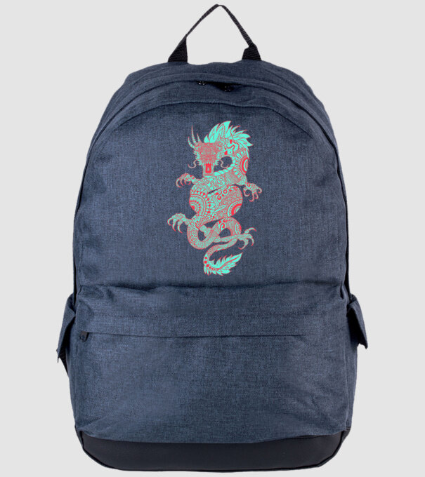 Dragon colection 7 minta farmerkék pólón