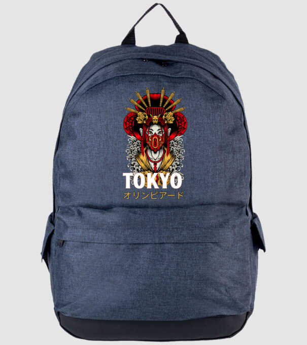 OLIMPIA Tokyo 02 minta farmerkék pólón