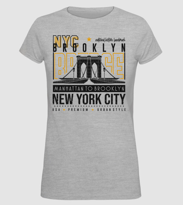 USA New York Brooklyn 7 minta szürke pólón