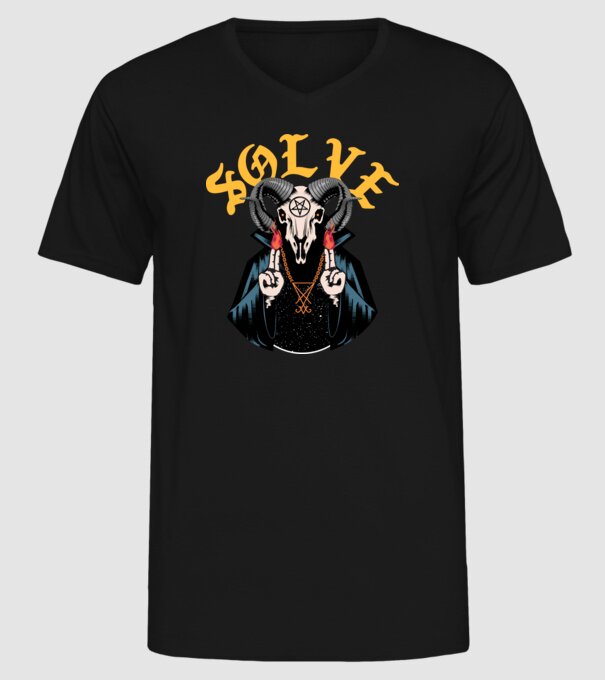 Solve by Lucifer 03 minta fekete pólón