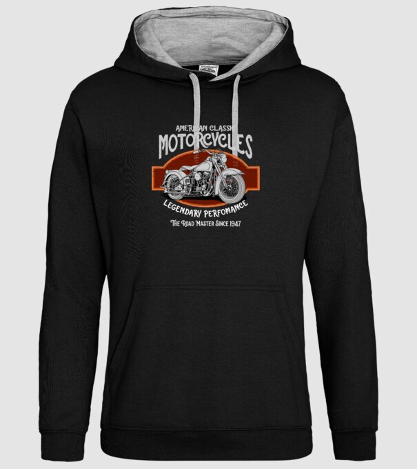 Kerozin Motor 03 minta fekete pólón