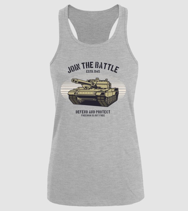 Ultimate tank 2 minta szürke pólón