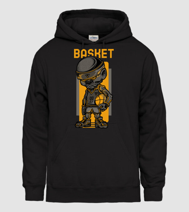 basket 01 minta fekete pólón