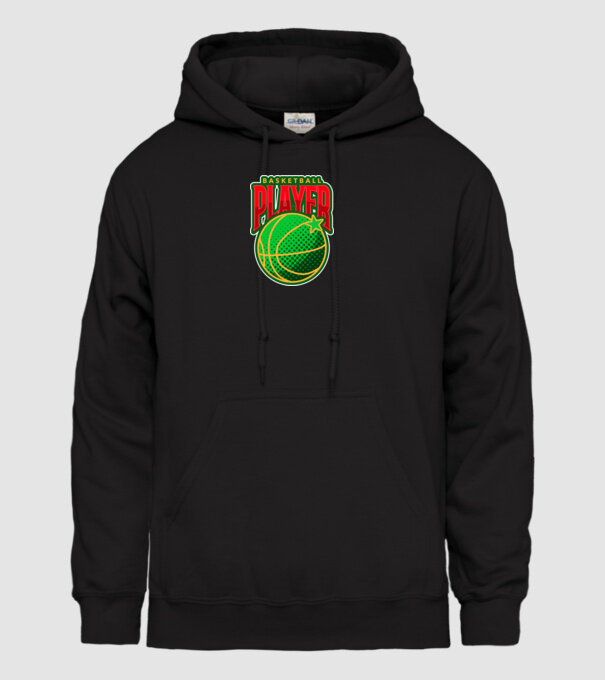 Basketball 02 minta fekete pólón