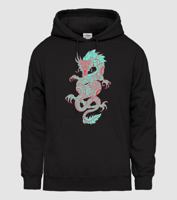 Dragon colection 7 minta fekete pólón