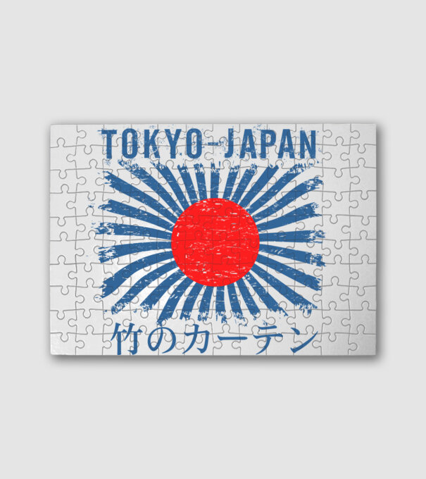 tokyo japan b minta fehér pólón