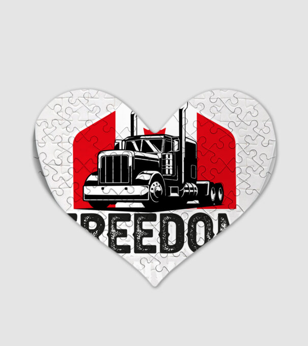 canada freedom truckers minta fehér pólón