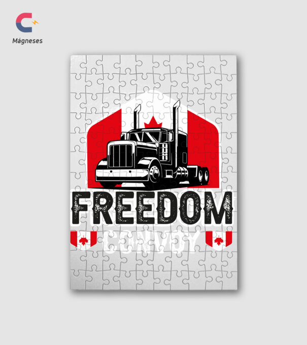 canada freedom truckers minta fehér pólón
