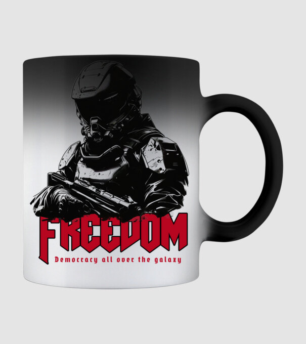 Soldier-graphic-inspired-by-a-shooters minta fekete pólón