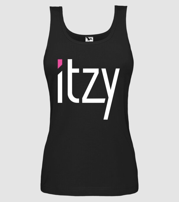 Itzy minta fekete pólón
