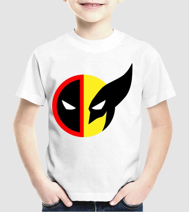 Deadpool & Wolverine minta fehér pólón
