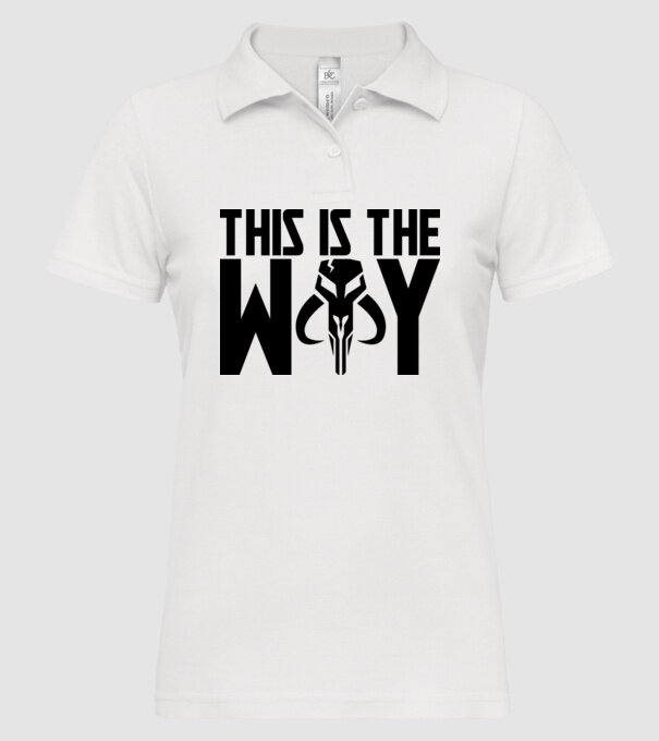 This is way mythosaur minta fehér pólón