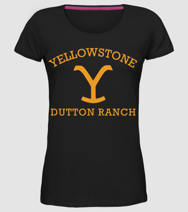 Yellowstone Dutton Ranch minta fekete pólón