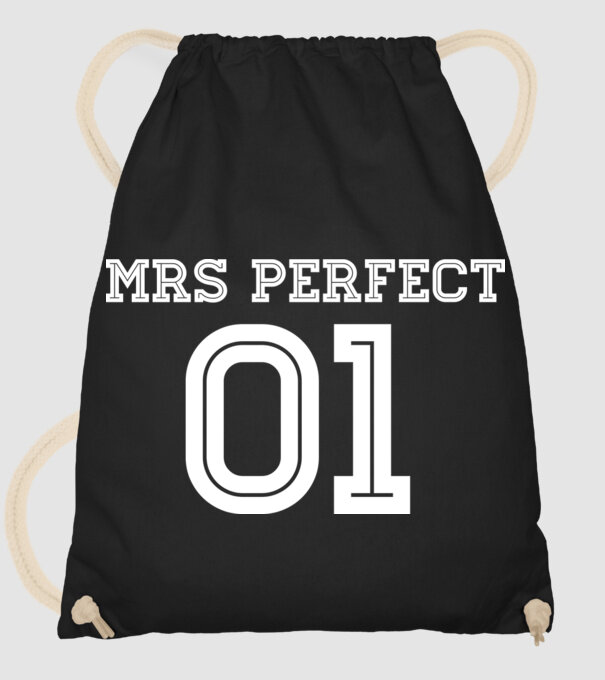 MRS Perfect minta fekete pólón